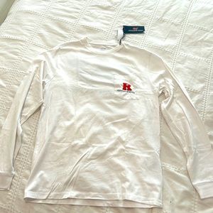 Vineyard vines long sleeve Football Field Tee Rutgers. Size: S